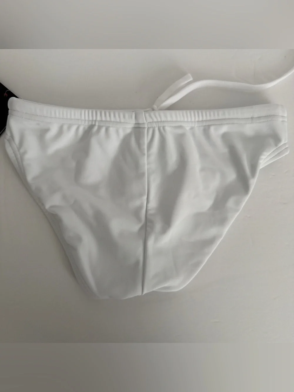 Speedo Men’s White PowerFLEX Eco Swim Brief Bikini Swimsuit Size 28